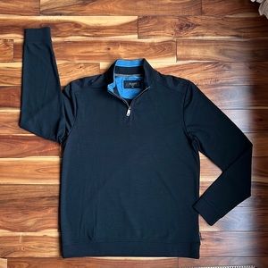 Ted Baker London Men’s Black 1/4 Zip Pullover Sweatshirt Shirt Size 4 or L